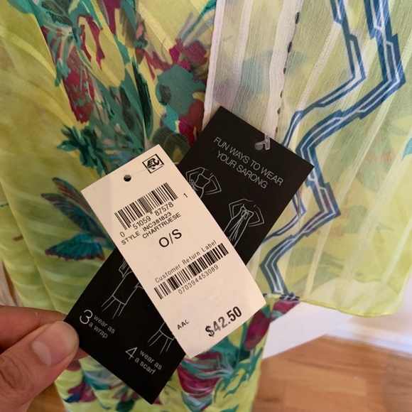 INC Hummingbird Floral Cover-up - Picture 5 of 5